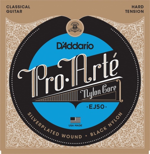 D`ADDARIO EJ50 PRO-ARTE BLACK NYLON HARD TENSION